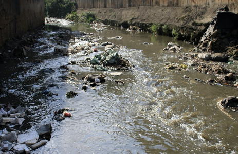 Pollution in the River Athi